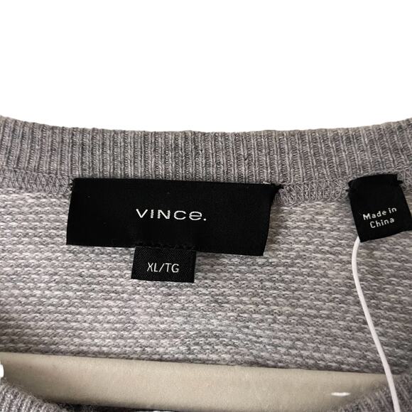 Vince Crewneck Wool Blend Sweatshirt Grey Men’s Size XL NWT $295 - Picture 5 of 7